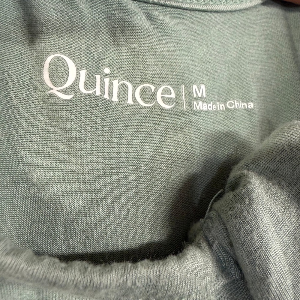 Quince M Sage Green Bamboo Sleep Bag Blanket Zip Up 1.0 TOG 6-8 Month All Season - Picture 5 of 10